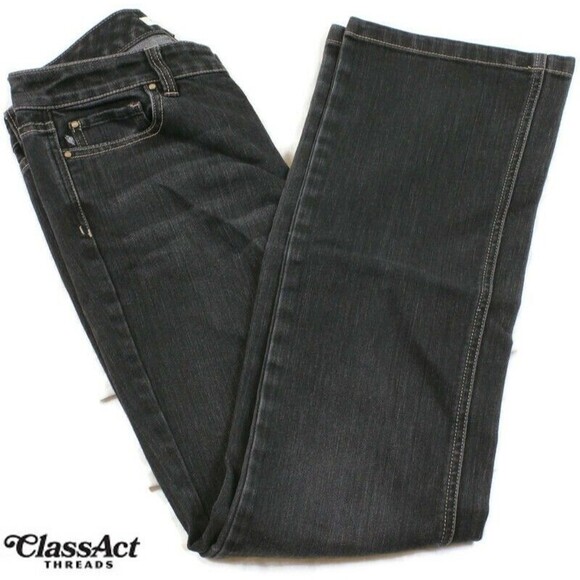 White House Black Market Jeans Womens Black Jeans Ladies Boot Leg 4R 30" X 32" - Picture 1 of 5